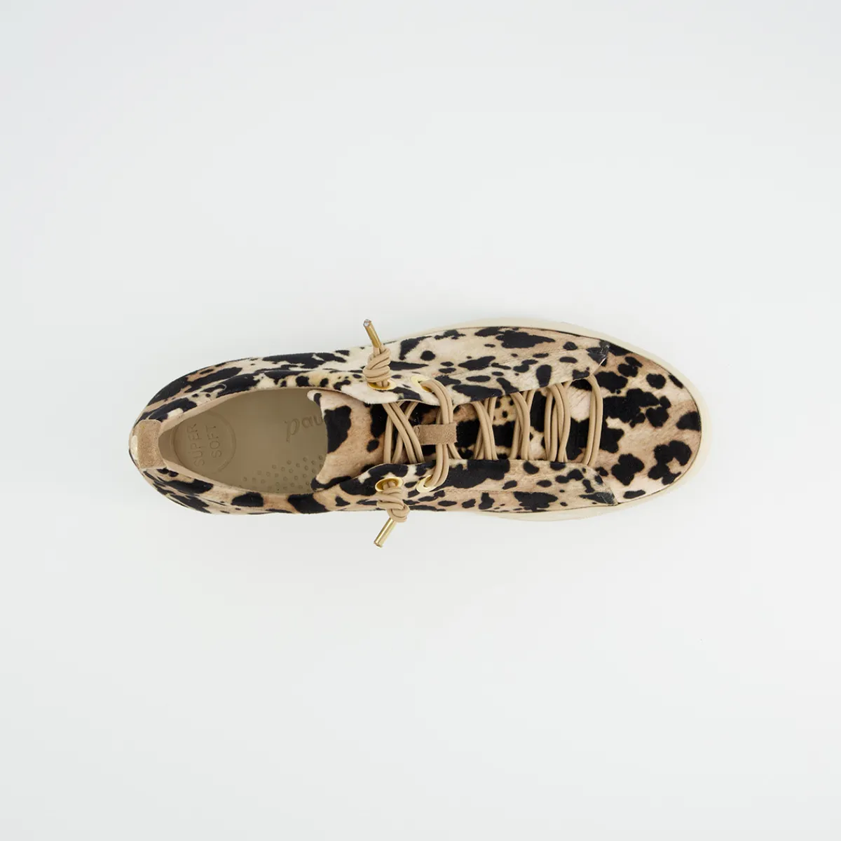 Paul Green Sneaker|5547-029 Beige / Leo-Look