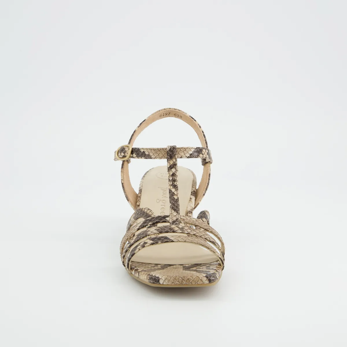 Paul Green Sandaletten|6197-019 Beige kombiniert