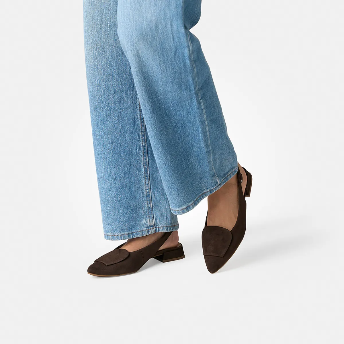 Paul Green Peeptoes & Slingpumps|6090-089 Braun