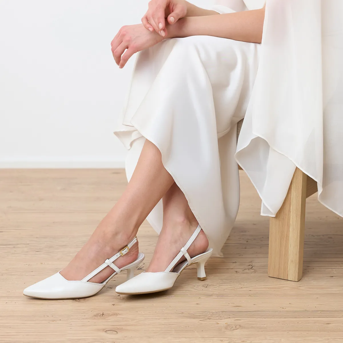 Paul Green Peeptoes & Slingpumps|7992-119 Weiß