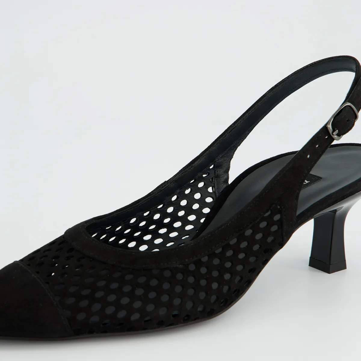 Paul Green Peeptoes & Slingpumps|6222-029 Schwarz