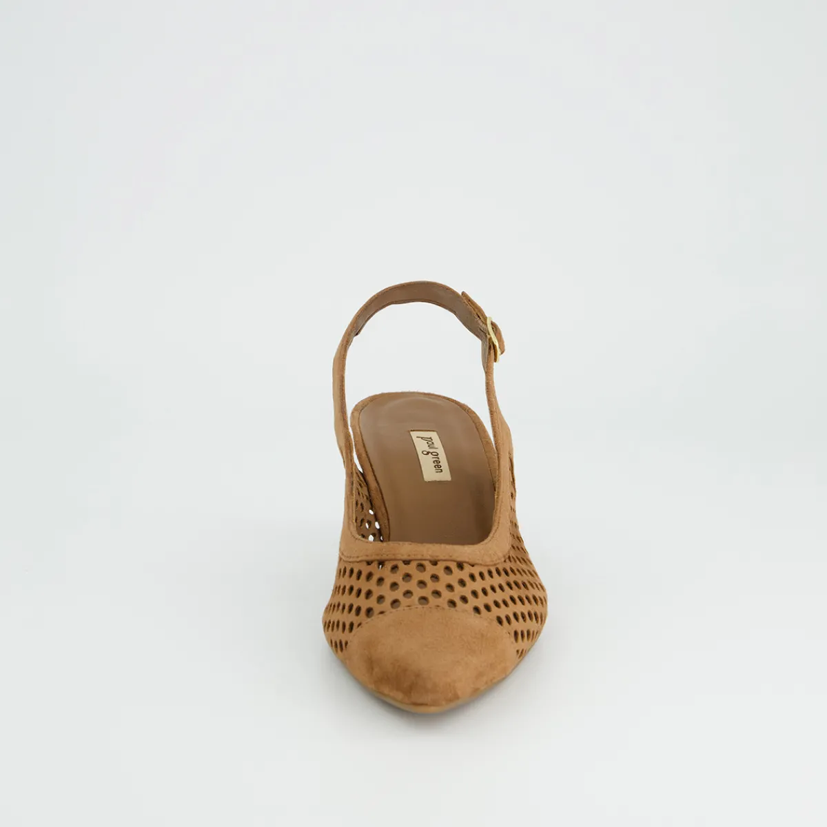 Paul Green Peeptoes & Slingpumps|6222-019 Braun