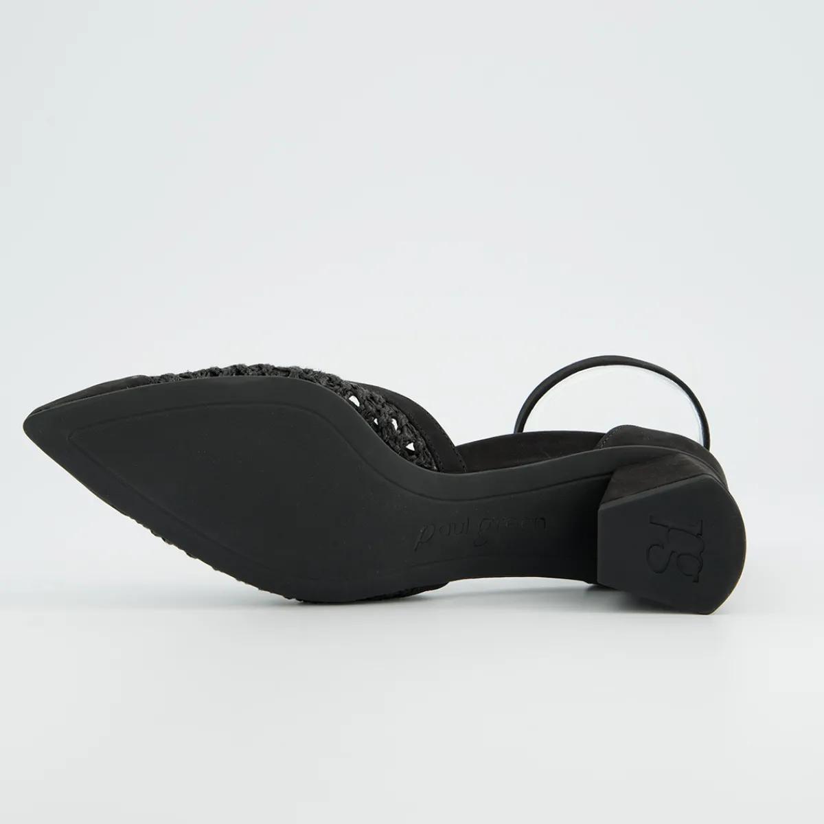 Paul Green Peeptoes & Slingpumps|3856-019 Schwarz