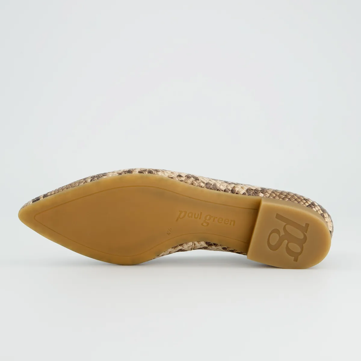 Paul Green Ballerina|3772-209 Beige / Reptiloptik