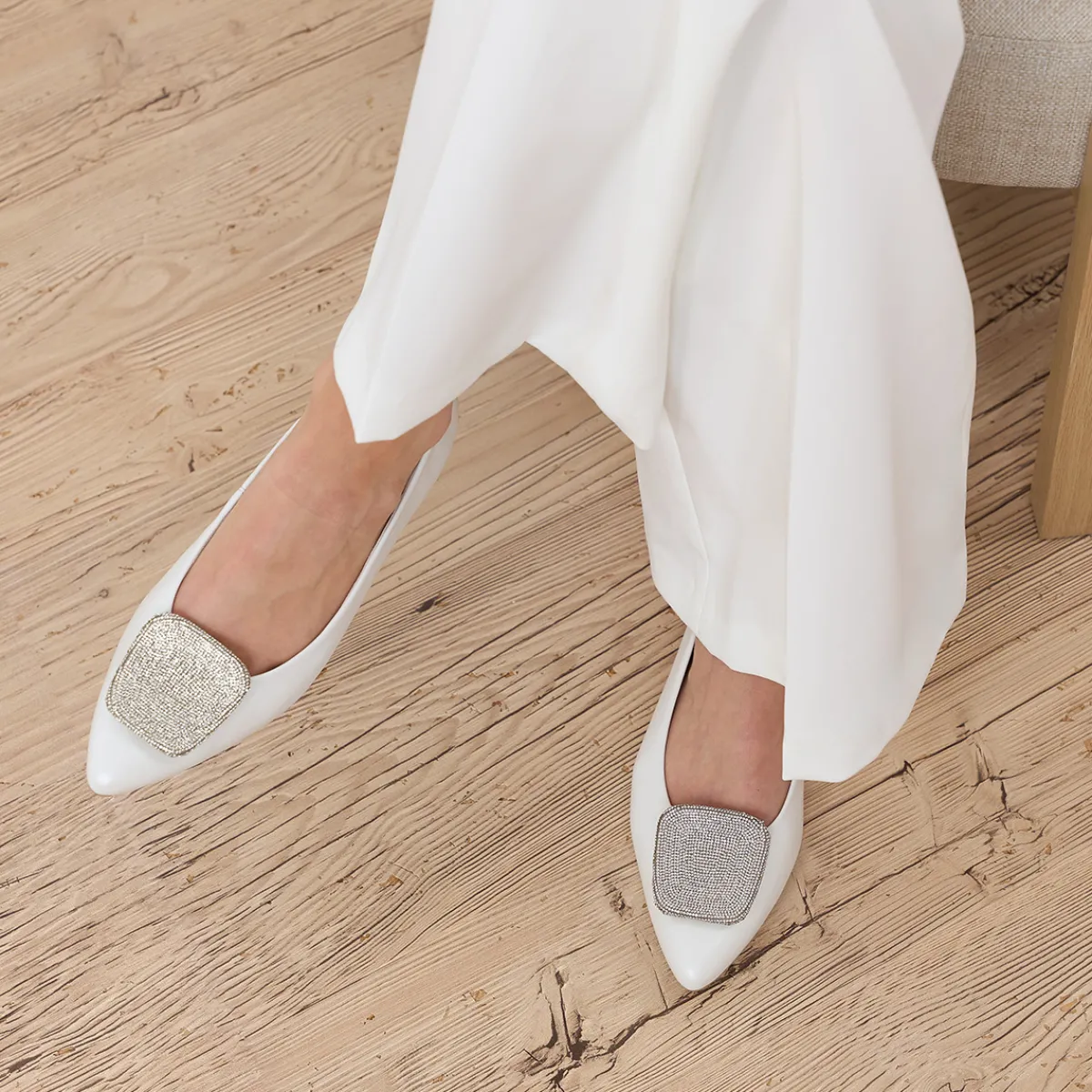 Paul Green Ballerina|1181-029 Off-White