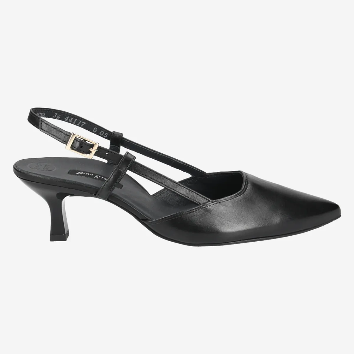 Paul Green Peeptoes & Slingpumps|7992-013 Schwarz
