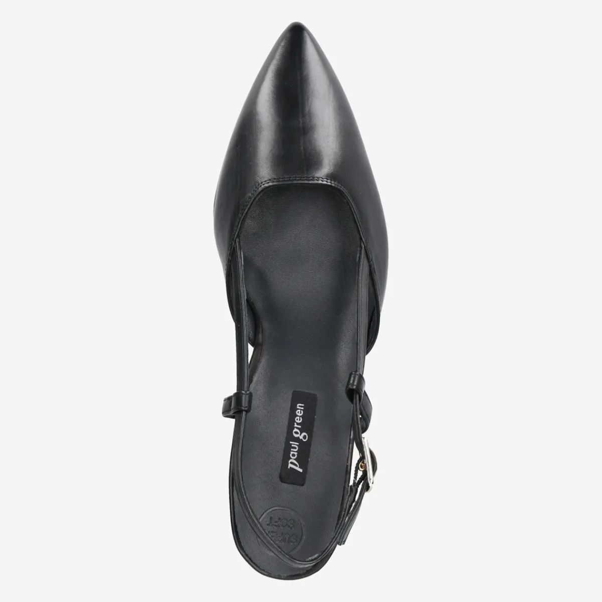 Paul Green Peeptoes & Slingpumps|7992-013 Schwarz