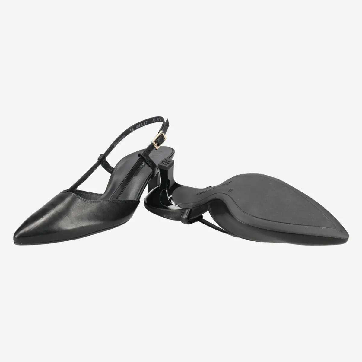 Paul Green Peeptoes & Slingpumps|7992-013 Schwarz