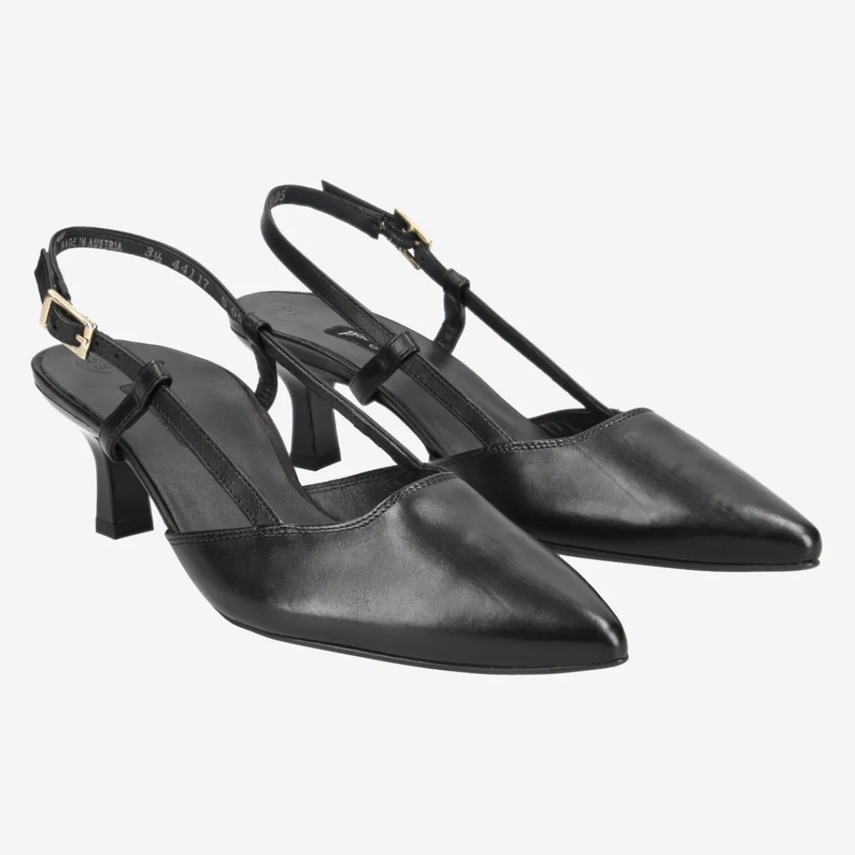 Paul Green Peeptoes & Slingpumps|7992-013 Schwarz