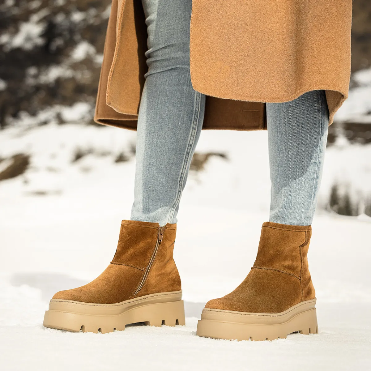 Paul Green Warmfutter|Boots|Bootie mit Warmfutter 8113-004 Braun
