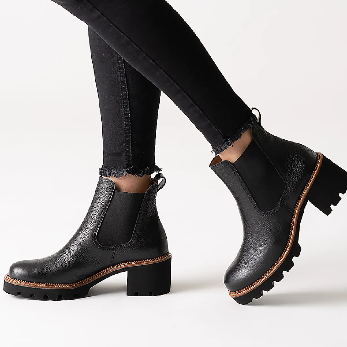Paul Green Stiefeletten|Chelsea-Boots 9775-019 Schwarz