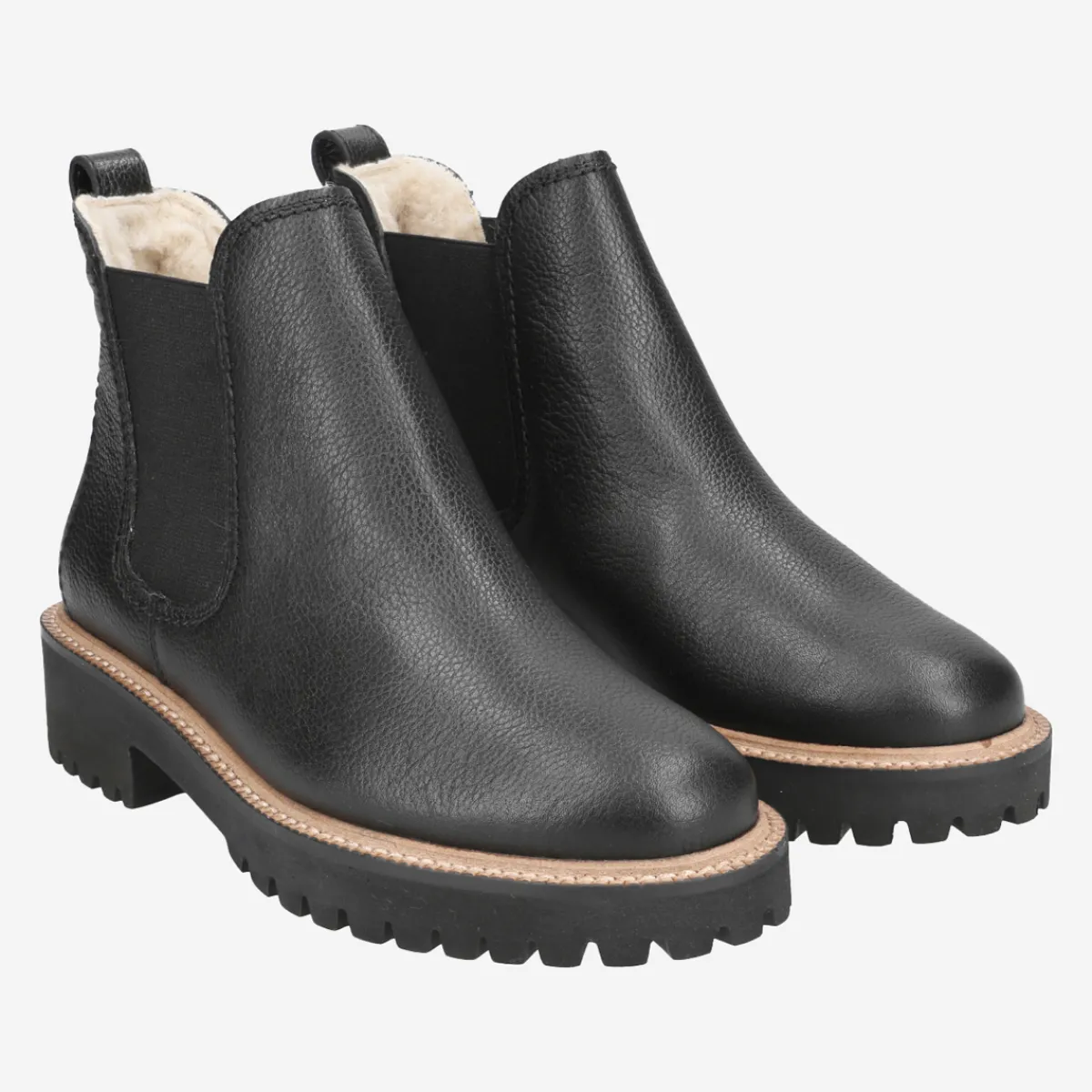 Paul Green Warmfutter|Stiefeletten|Chelsea-Boots mit Merino-Warmfutter 9964-039 Schwarz