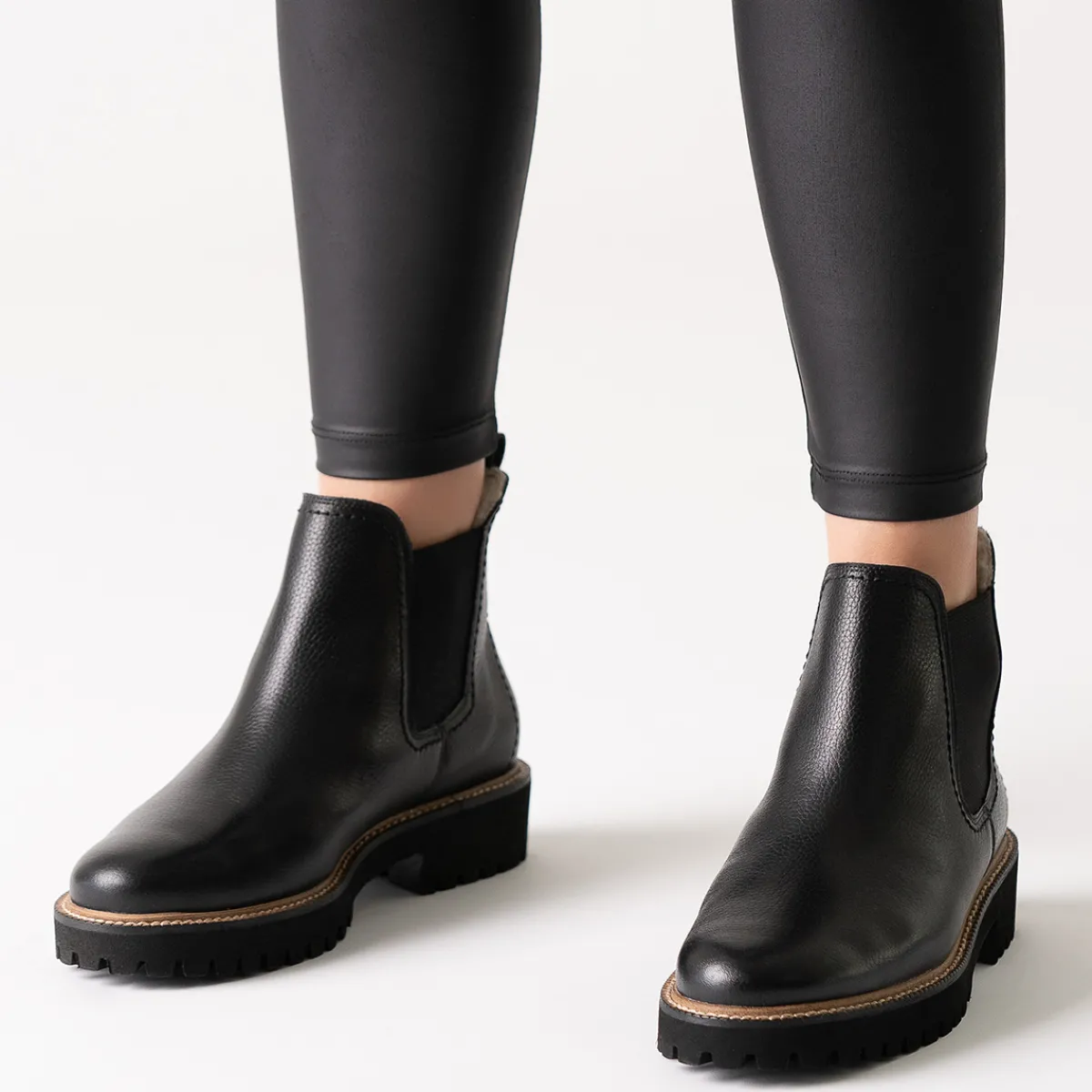 Paul Green Warmfutter|Stiefeletten|Chelsea-Boots mit Merino-Warmfutter 9964-039 Schwarz