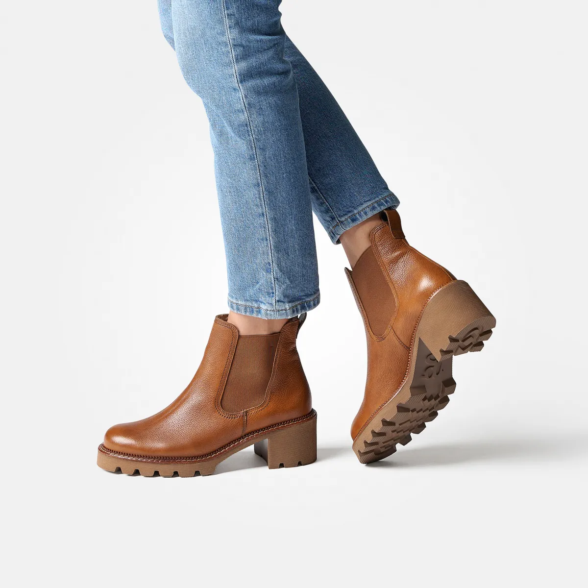 Paul Green Warmfutter|Stiefeletten|Chelsea-Boots mit Warmfutter 8076-026 Braun