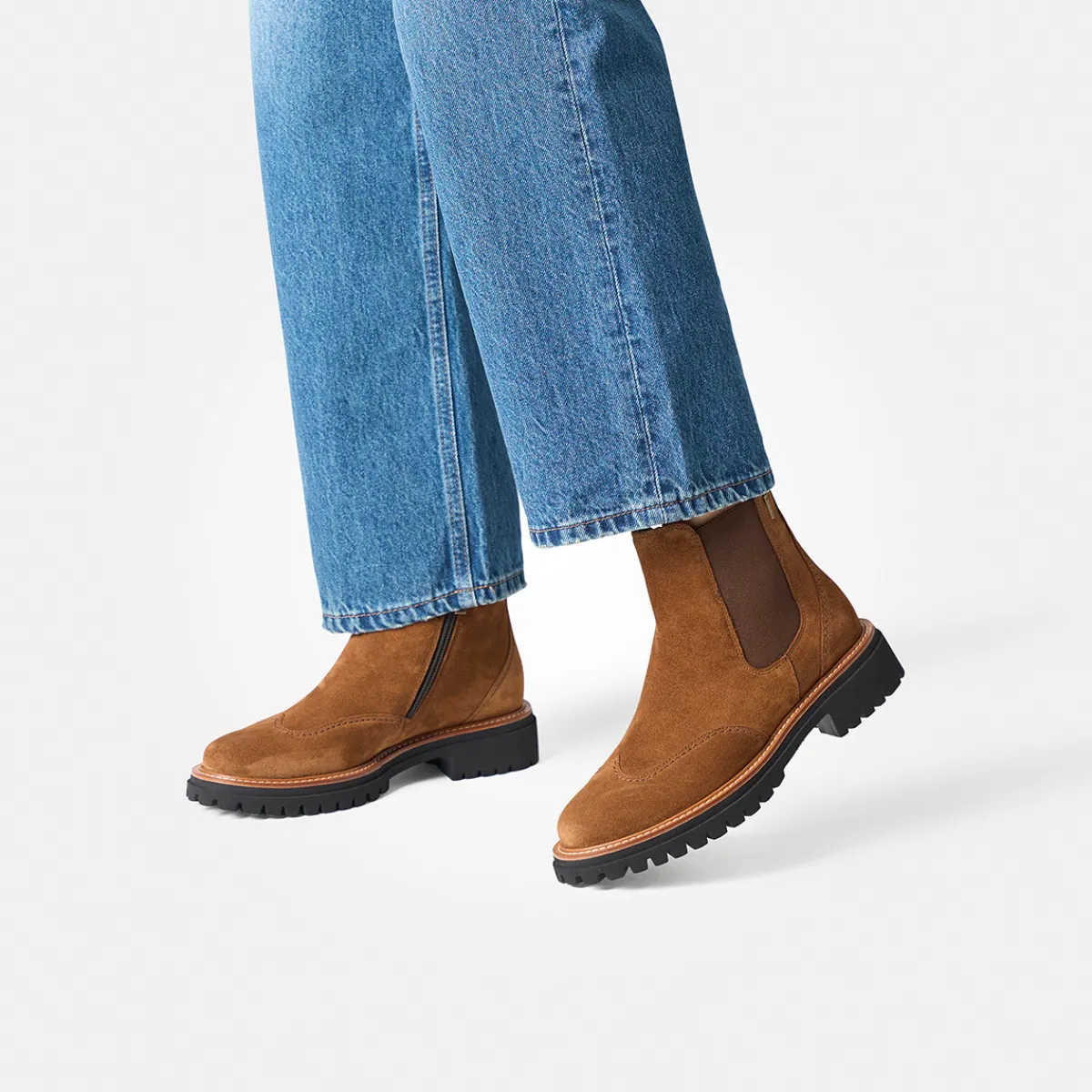 Paul Green Stiefeletten|Chelsea-Stiefelette 8119-068 Braun