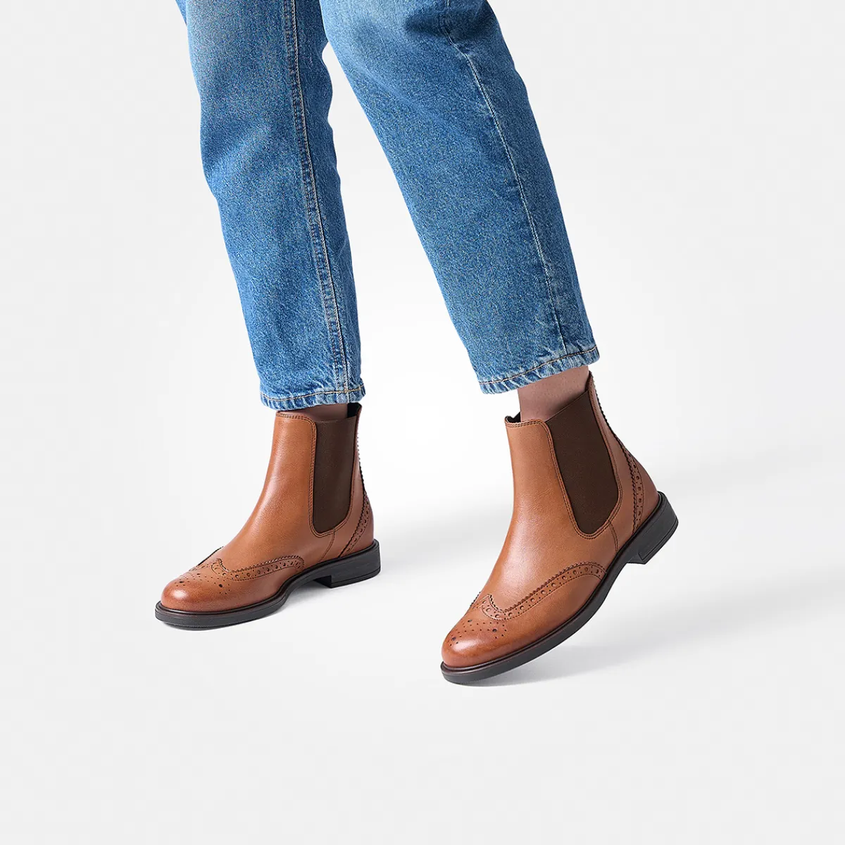 Paul Green Stiefeletten|Chelsea-Stiefelette 8070-050 Braun