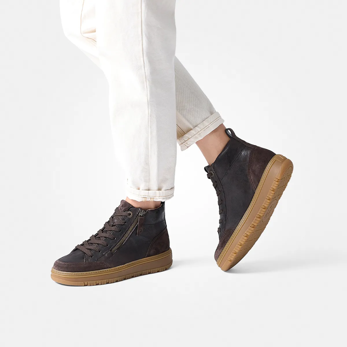 Paul Green Sneaker|Hightop-Pauls 5289-120 Braun