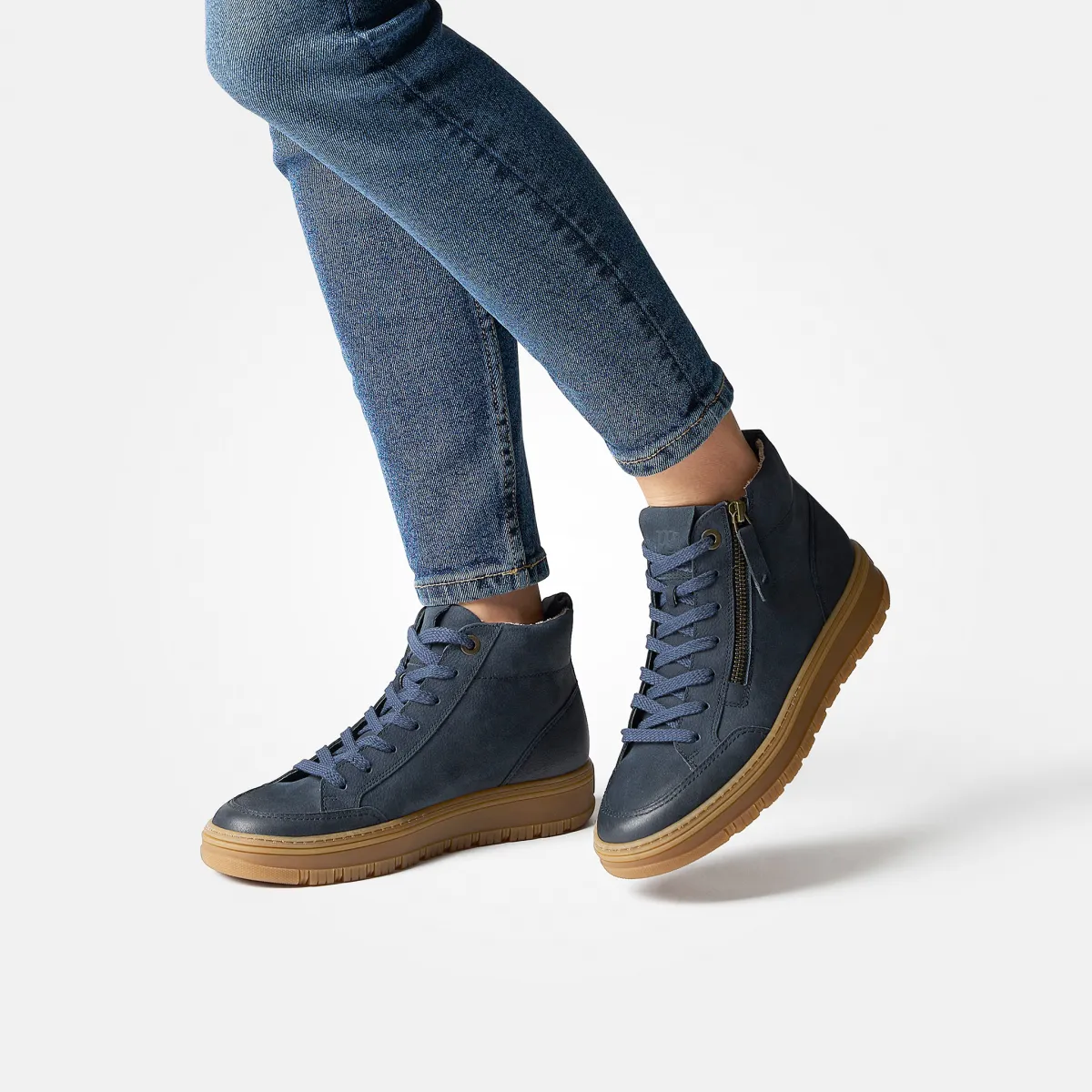 Paul Green Sneaker|Hightop-Pauls mit RELAX-WEITE und Wechselfußbett 5289-060 Blau
