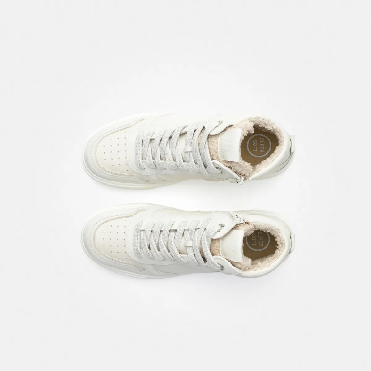 Paul Green Warmfutter|Boots|Hightop-Pauls mit Wechselfußbett 5373-026 Off-white/ Creme/ Weiß