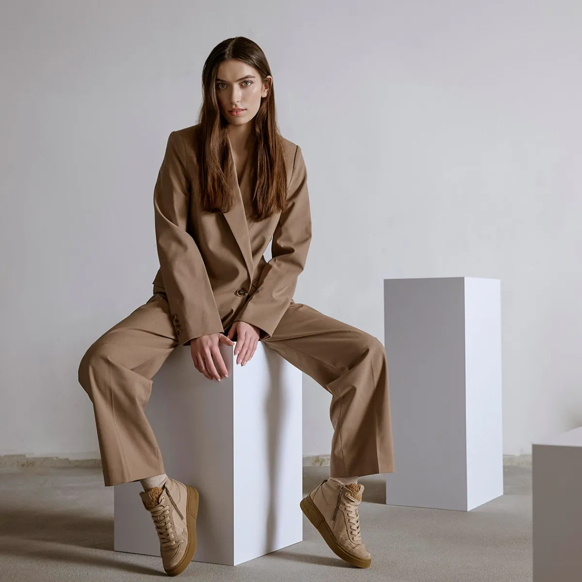 Paul Green Warmfutter|Boots|Hightop-Pauls mit Wechselfußbett 5373-046 Beige