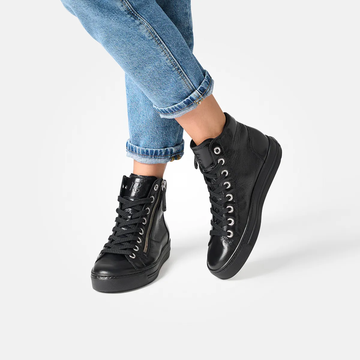 Paul Green Sneaker|Hightop-Sneaker 4024-348 Schwarz