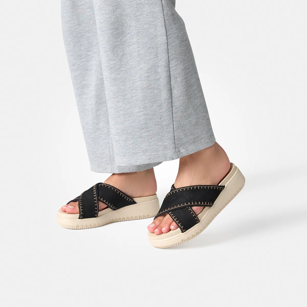 Paul Green Sandaletten|Pantolette 6158-037 Schwarz