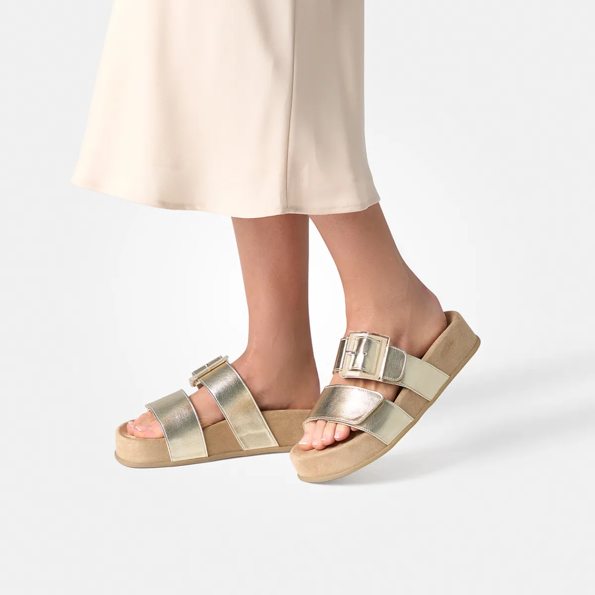 Paul Green Sandaletten|Pantolette 6157-027 Gold