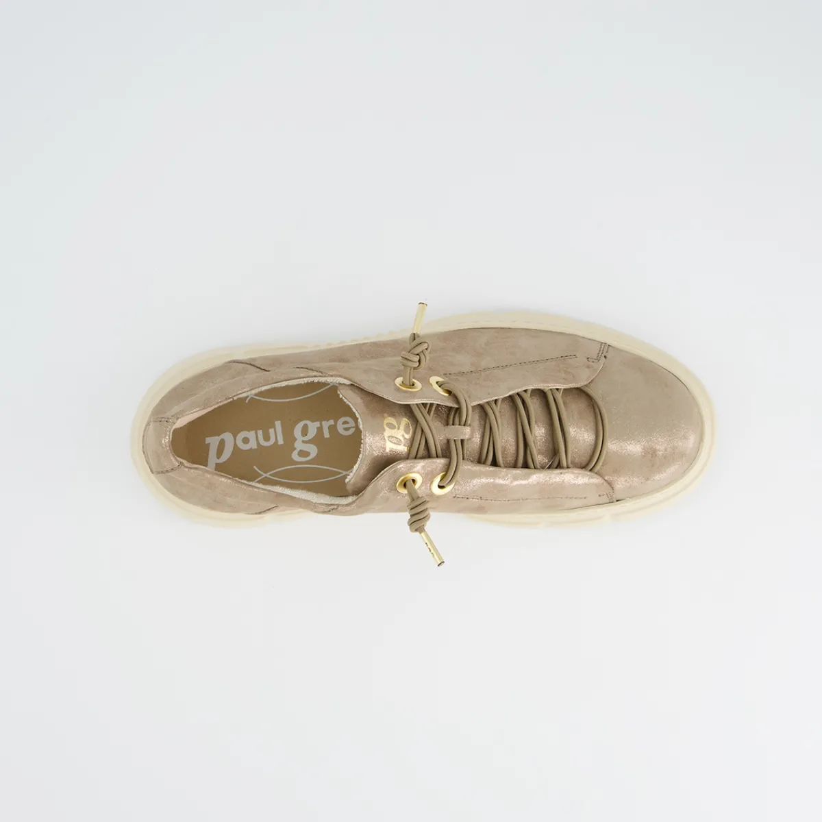 Paul Green Sneaker|Pauls 5418-088 Beige, gold-metallik