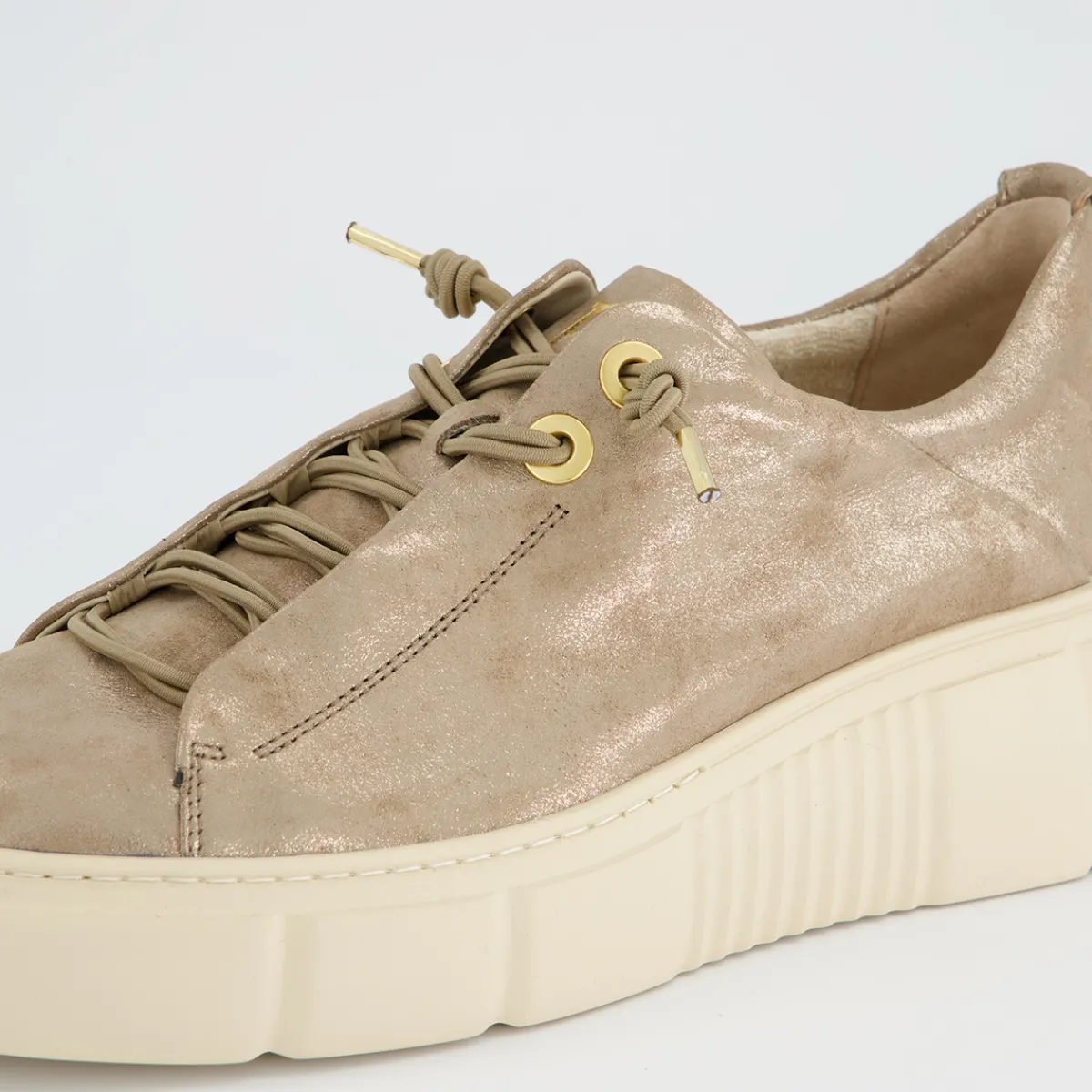 Paul Green Sneaker|Pauls 5418-088 Beige, gold-metallik