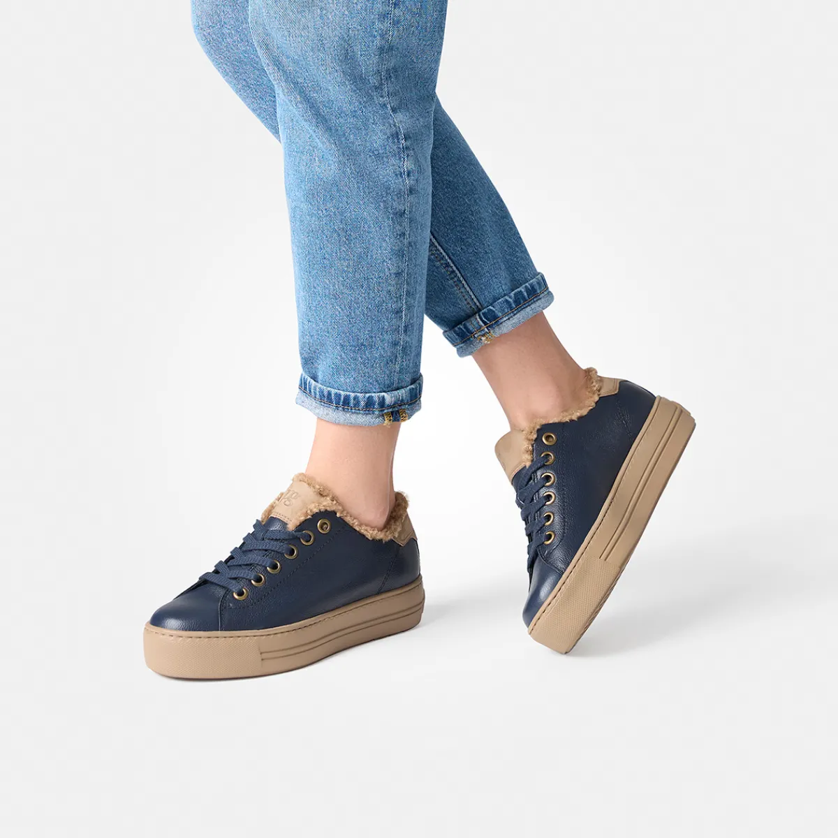 Paul Green Warmfutter|Schnürschuhe|Pauls 5171-058 Blau/Braun