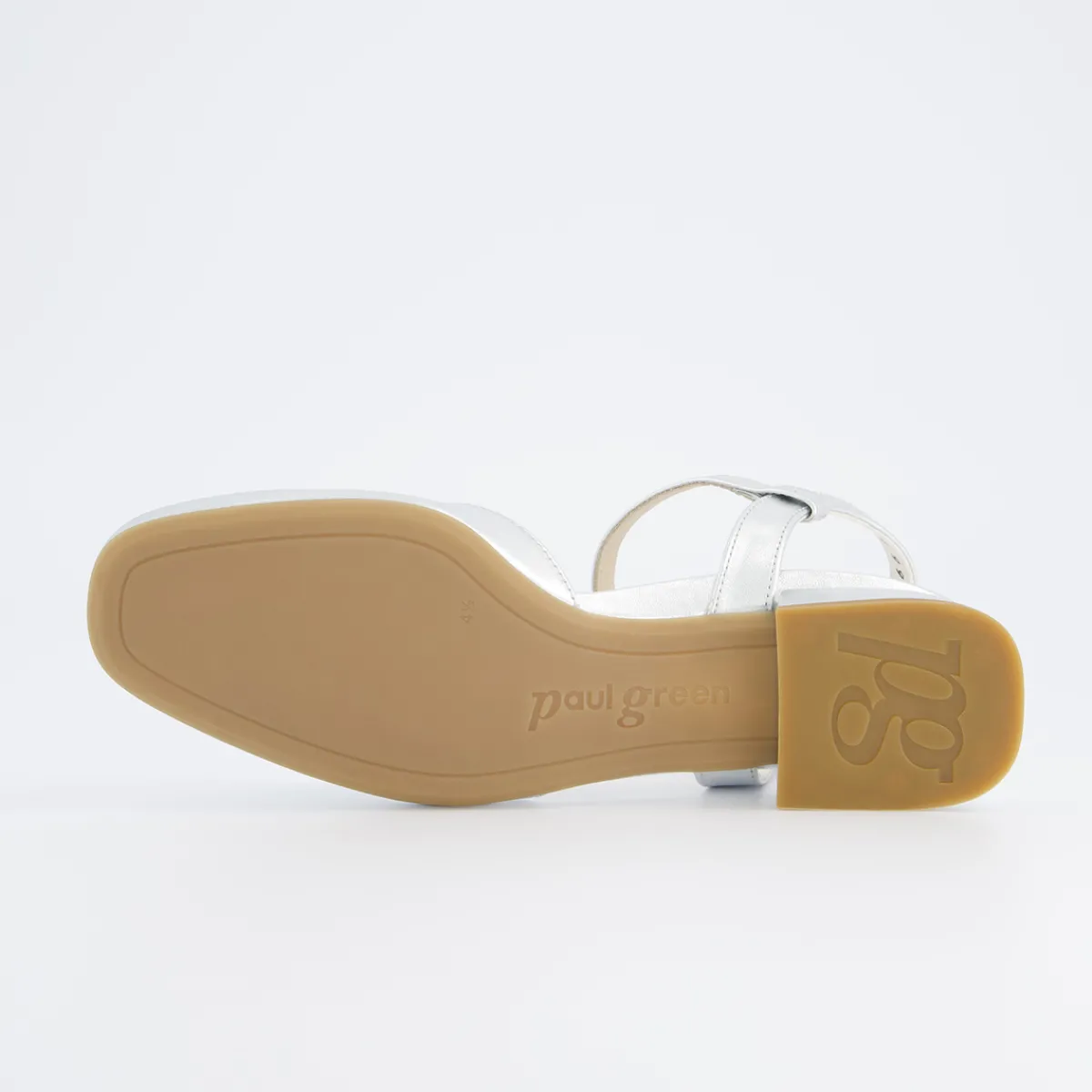 Paul Green Peeptoes & Slingpumps|Sandale 3843-017 Silber