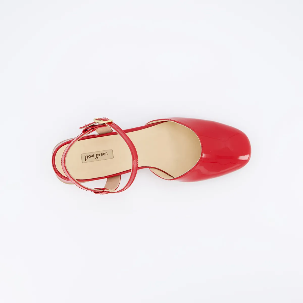 Paul Green Peeptoes & Slingpumps|Sandale 3843-007 Rot