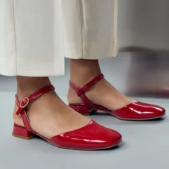 Paul Green Peeptoes & Slingpumps|Sandale 3843-007 Rot