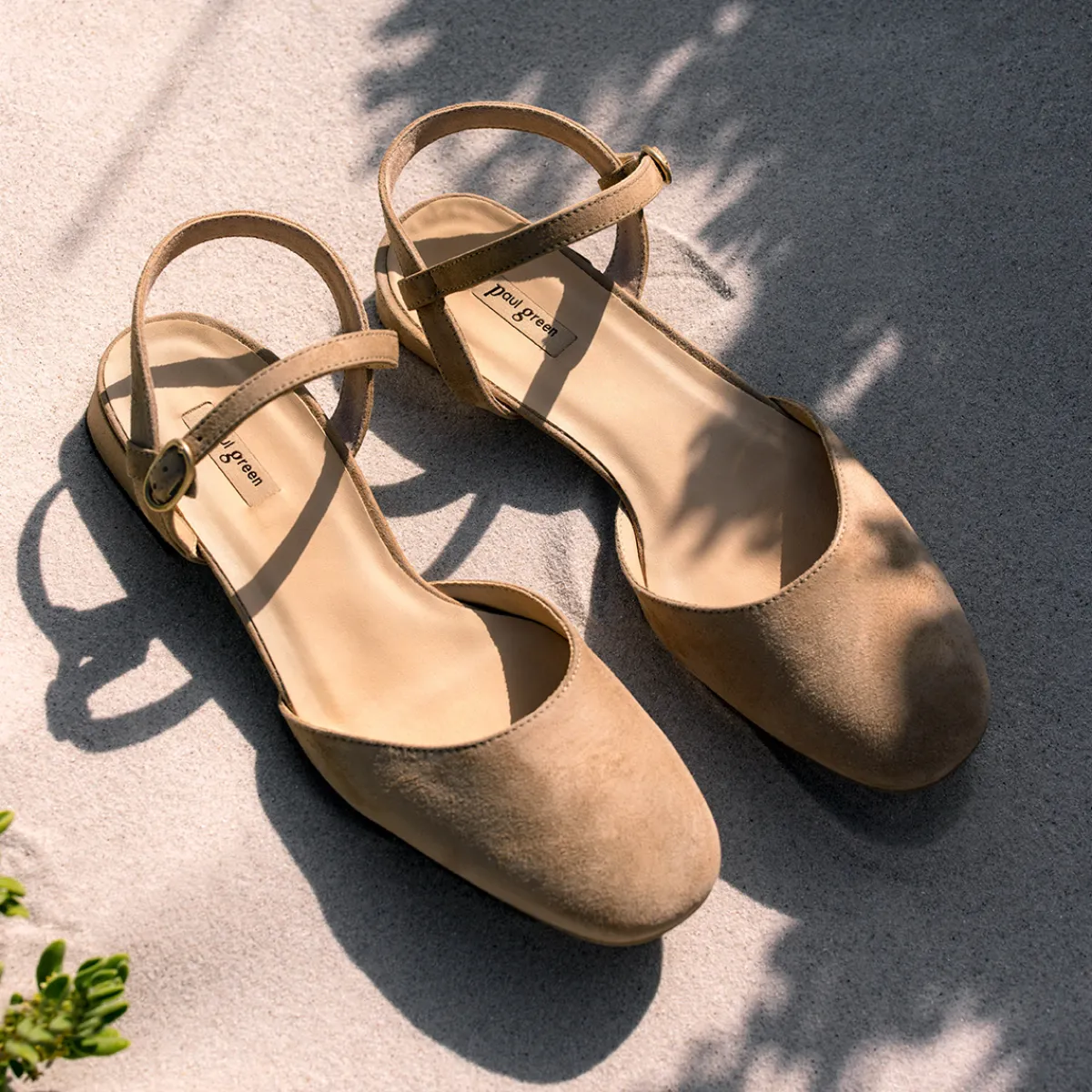 Paul Green Peeptoes & Slingpumps|Sandale 3843-047 Beige