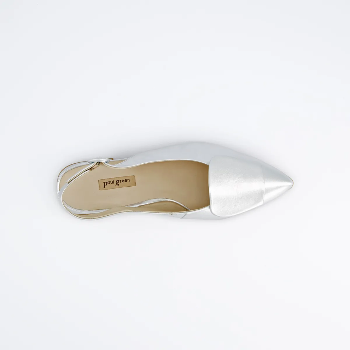 Paul Green Peeptoes & Slingpumps|Sandalette 6090-067 Silber