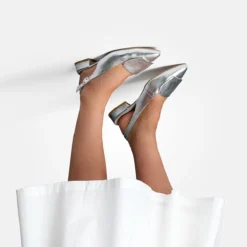 Paul Green Peeptoes & Slingpumps|Sandalette 6090-067 Silber