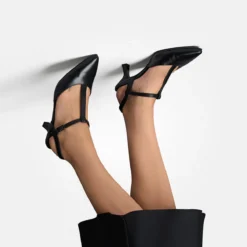 Paul Green Peeptoes & Slingpumps|Sandalette 6131-017 Schwarz