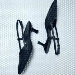 Paul Green Peeptoes & Slingpumps|Sandalette 6144-007 Schwarz