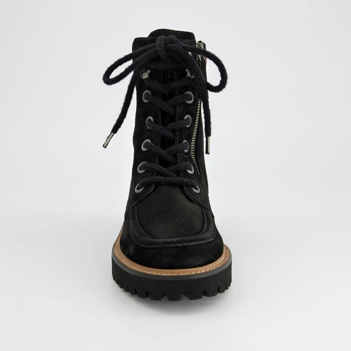 Paul Green Boots|Schnürbootie 8246-018 Schwarz / Leo