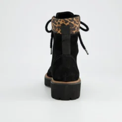 Paul Green Boots|Schnürbootie 8246-018 Schwarz / Leo