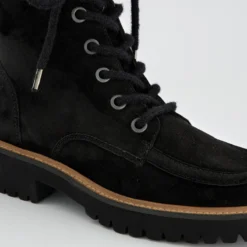 Paul Green Boots|Schnürbootie 8246-018 Schwarz / Leo