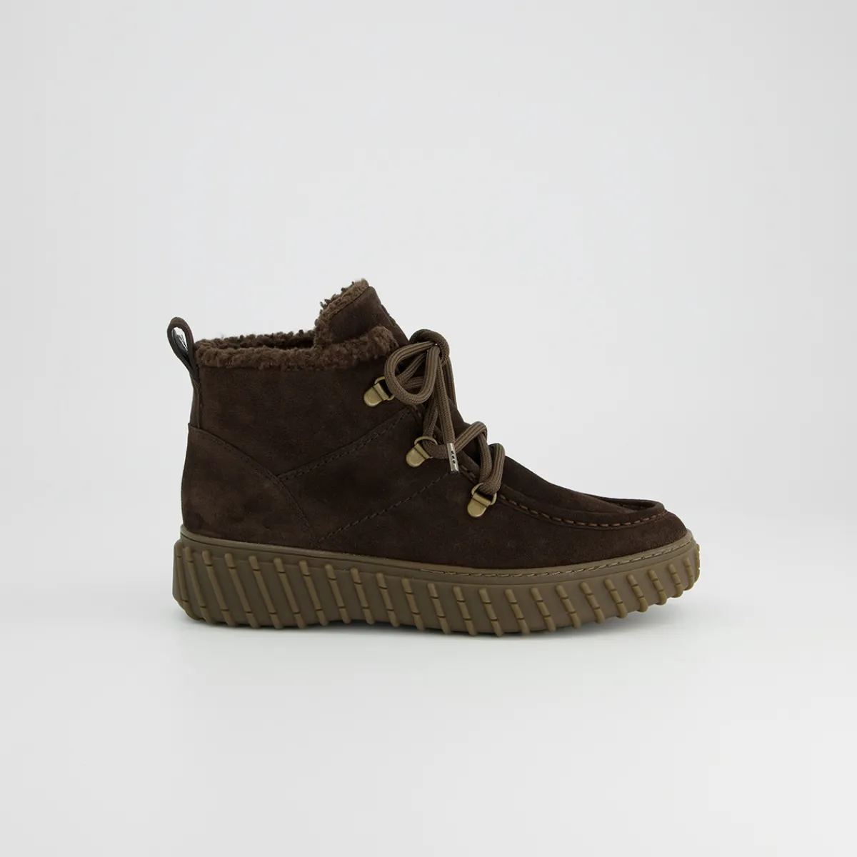 Paul Green Warmfutter|Boots|Schnürbootie 5502-010 Braun, dunkel