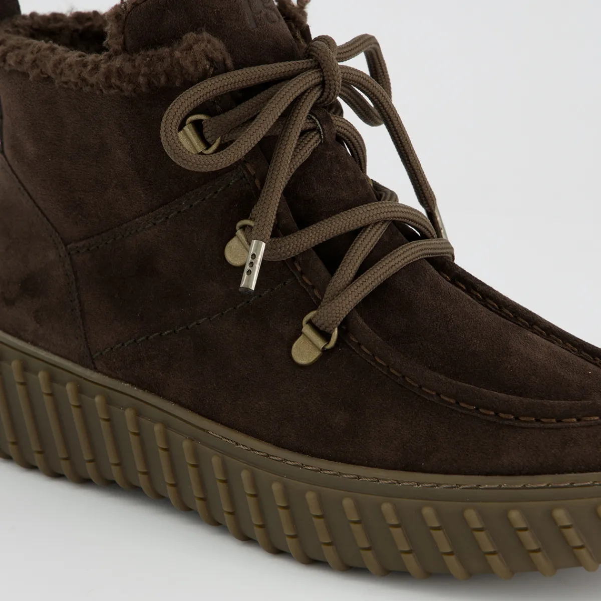 Paul Green Warmfutter|Boots|Schnürbootie 5502-010 Braun, dunkel