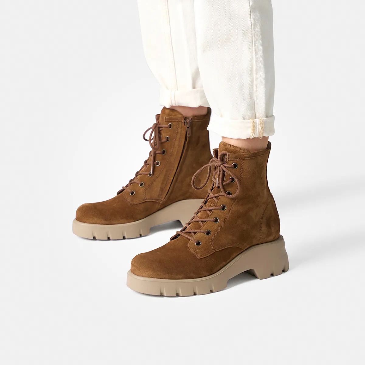 Paul Green Boots|Schnürbootie 8207-028 Braun