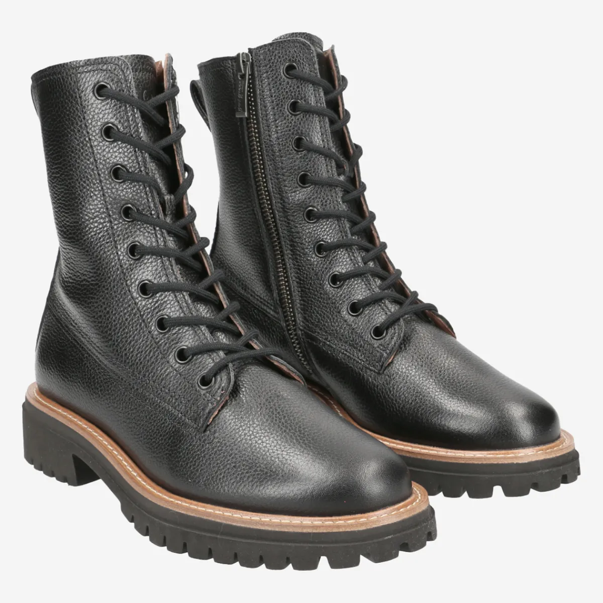 Paul Green Boots|Schnürbootie 9768-039 Schwarz