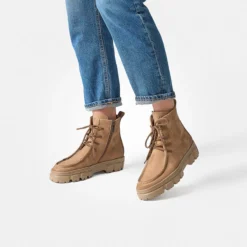 Paul Green Boots|Schnürbootie 5499-010 Braun,hell