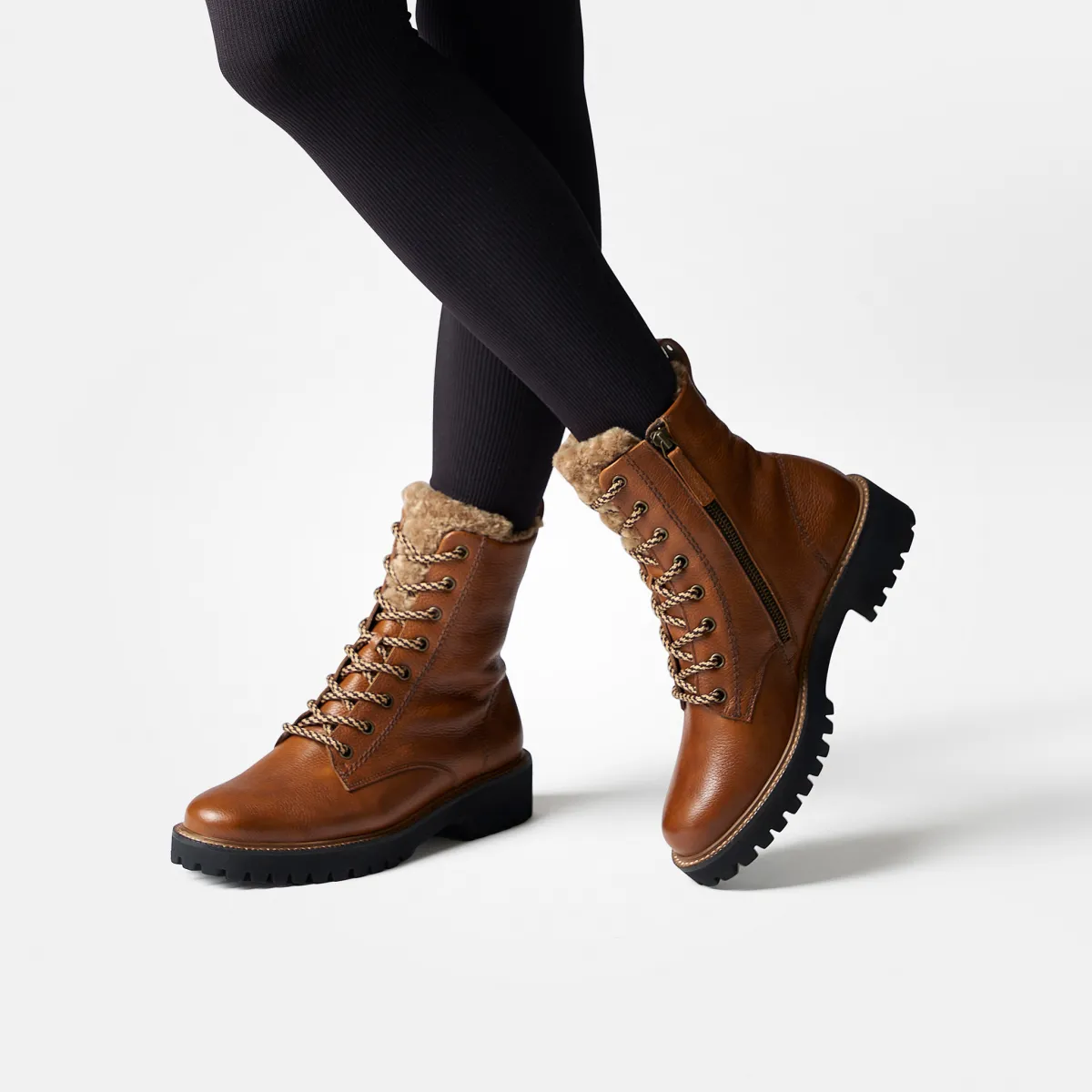 Paul Green Warmfutter|Boots|Schnürbootie mit Warmfutter 8175-006 Braun