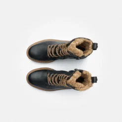 Paul Green Boots|Warmfutter|Schnürbootie mit Warmfutter 8175-010 Schwarz