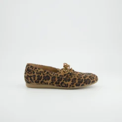 Paul Green Schnürschuhe|Schnürer 1136-048 Braun / Leo-Look
