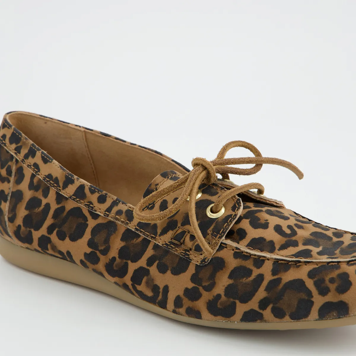 Paul Green Schnürschuhe|Schnürer 1136-048 Braun / Leo-Look